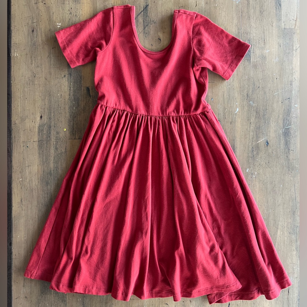 Cranberry Short Sleeve Ballet Dress